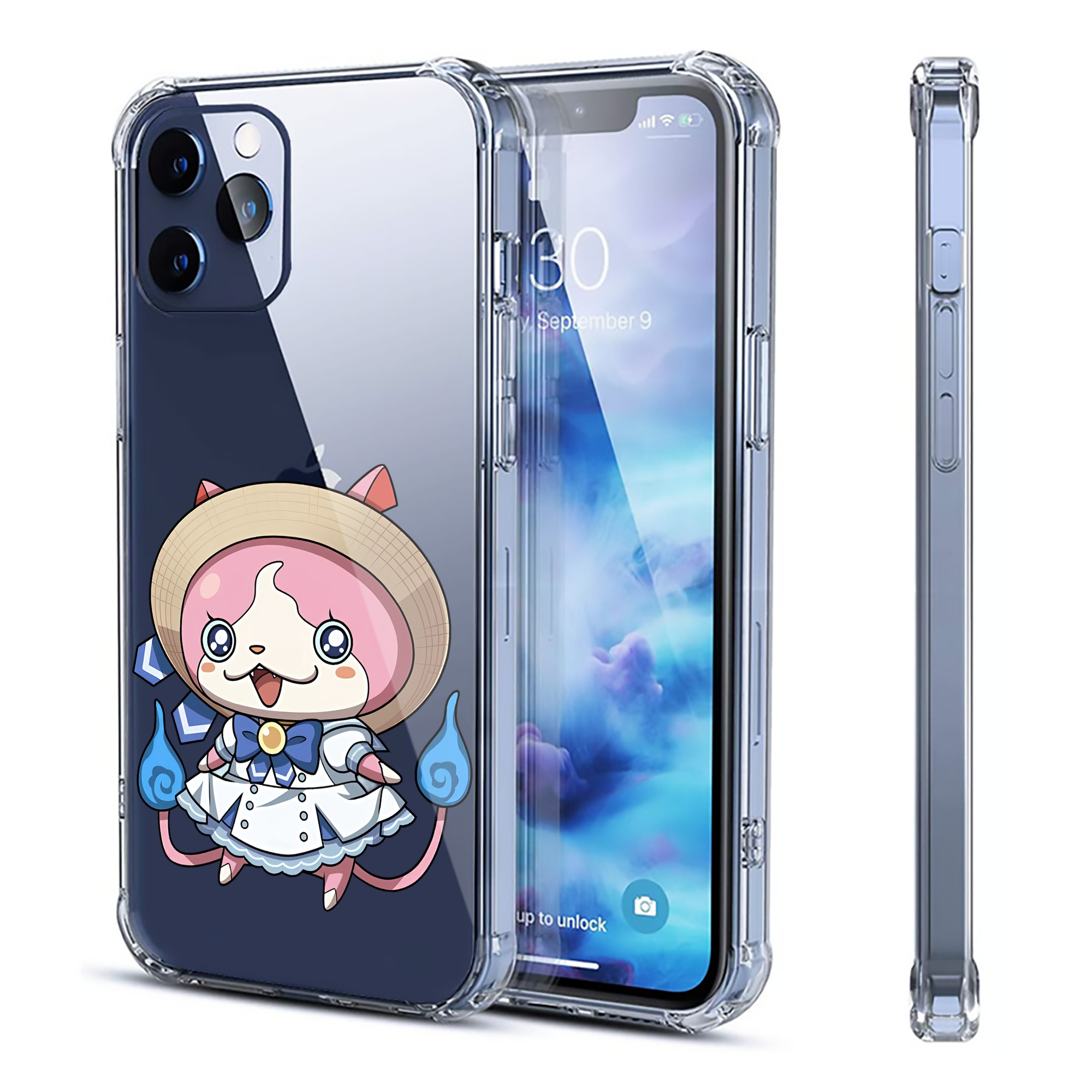 （画像用） 妖怪ウォッチ Yo-kai Watch 【iPhone 12シリーズ対応】透明スマホケース（クリアソフトケース）